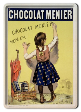 CHOCOLAT METALOWY SZYLD PLAKAT VINTAGE #01993