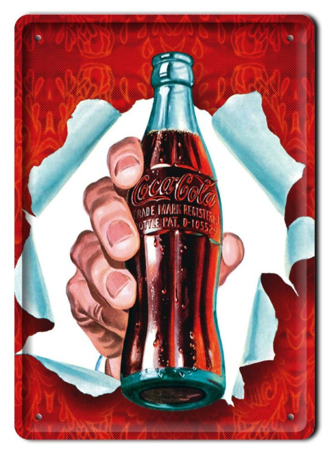 COCA COLA DRINK METALOWY SZYLD PLAKAT RETRO #07522