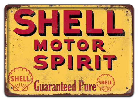 SHELL MOTOR PLAKAT METALOWY SZYLD RETRO #07536