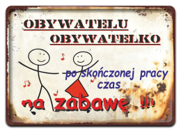 PRL METALOWY PLAKAT RETRO OBRAZEK SZYLD BLACHA VINTAGE #18831