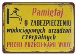 PRL METALOWY PLAKAT RETRO OBRAZEK SZYLD BLACHA VINTAGE #18850