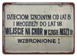 PRL METALOWY PLAKAT RETRO OBRAZEK SZYLD BLACHA VINTAGE #18856