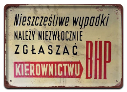 PRL METALOWY PLAKAT RETRO OBRAZEK SZYLD BLACHA VINTAGE #18947