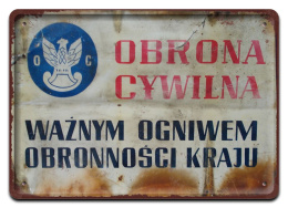 PRL METALOWY PLAKAT RETRO OBRAZEK SZYLD BLACHA VINTAGE #18951