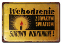 PRL METALOWY PLAKAT RETRO OBRAZEK SZYLD BLACHA VINTAGE #18952